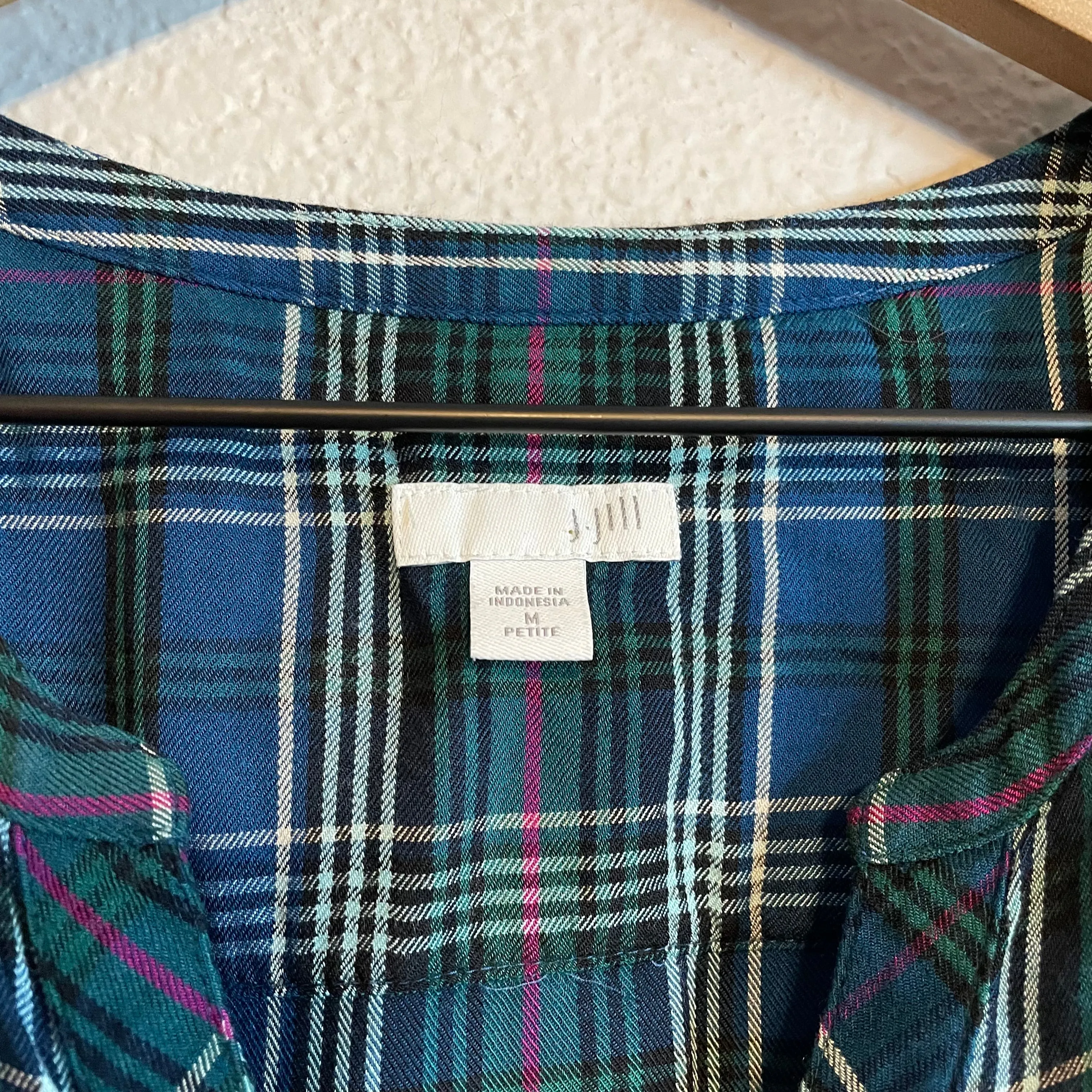 Plaid Button Down Top