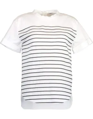 Poplin Cotton Striped Top