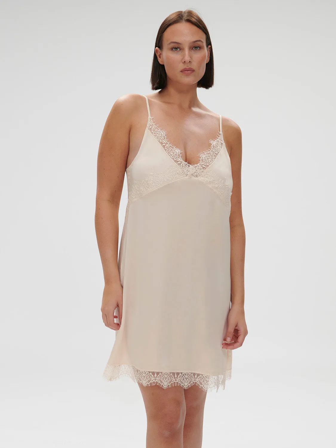Satin Secrets Nightdress - Sakura Pink
