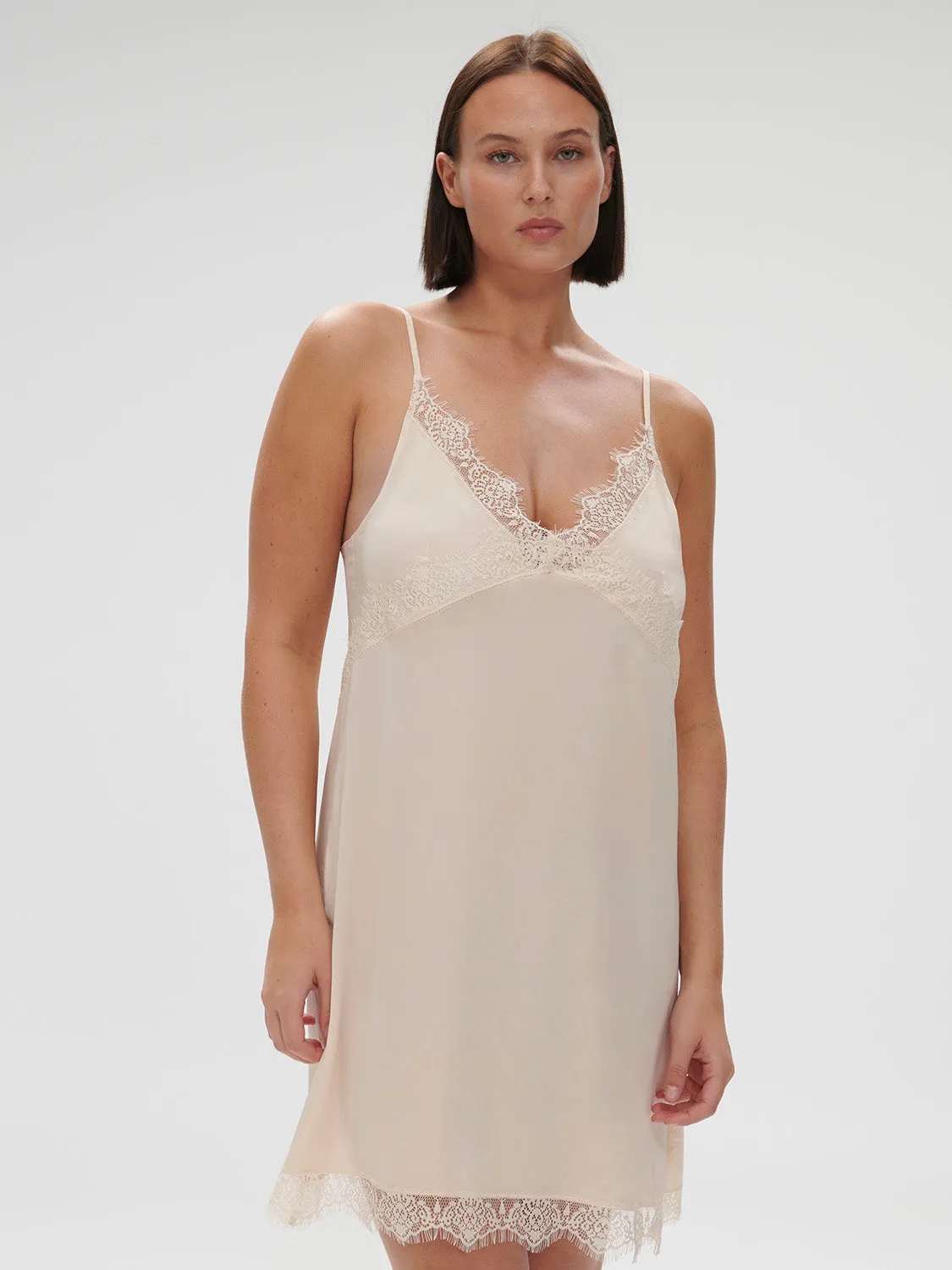 Satin Secrets Nightdress - Sakura Pink