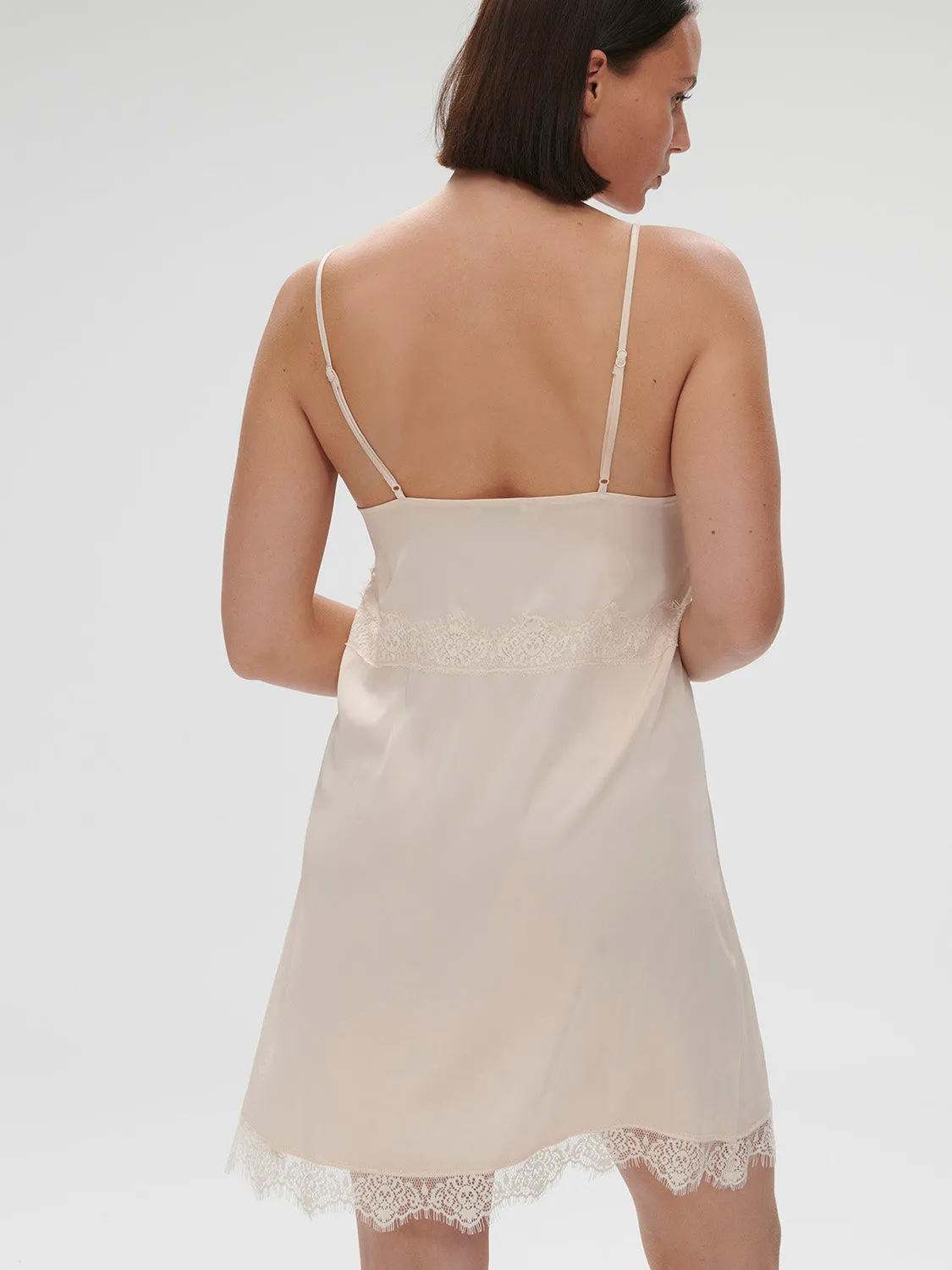 Satin Secrets Nightdress - Sakura Pink