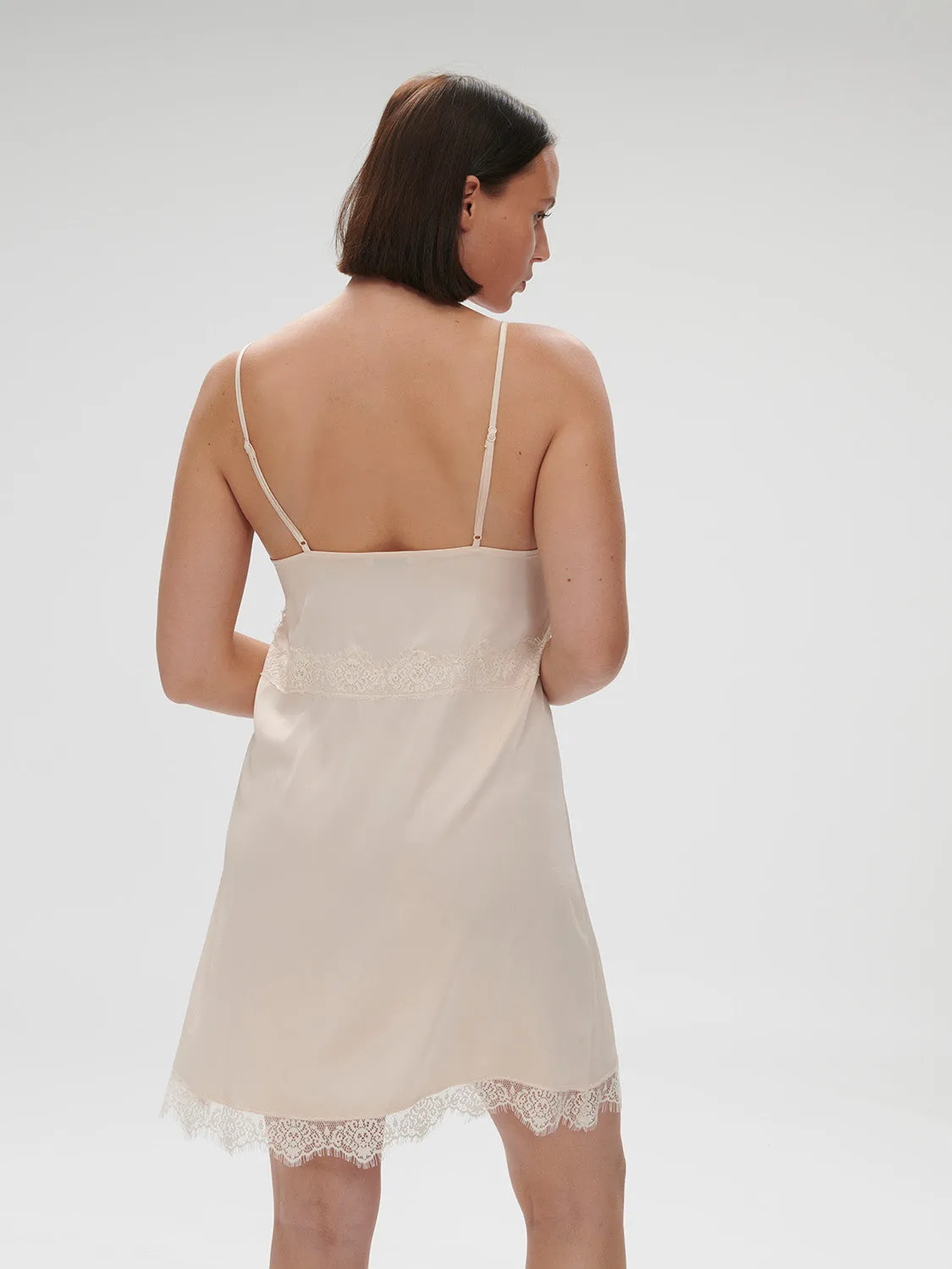 Satin Secrets Nightdress - Sakura Pink