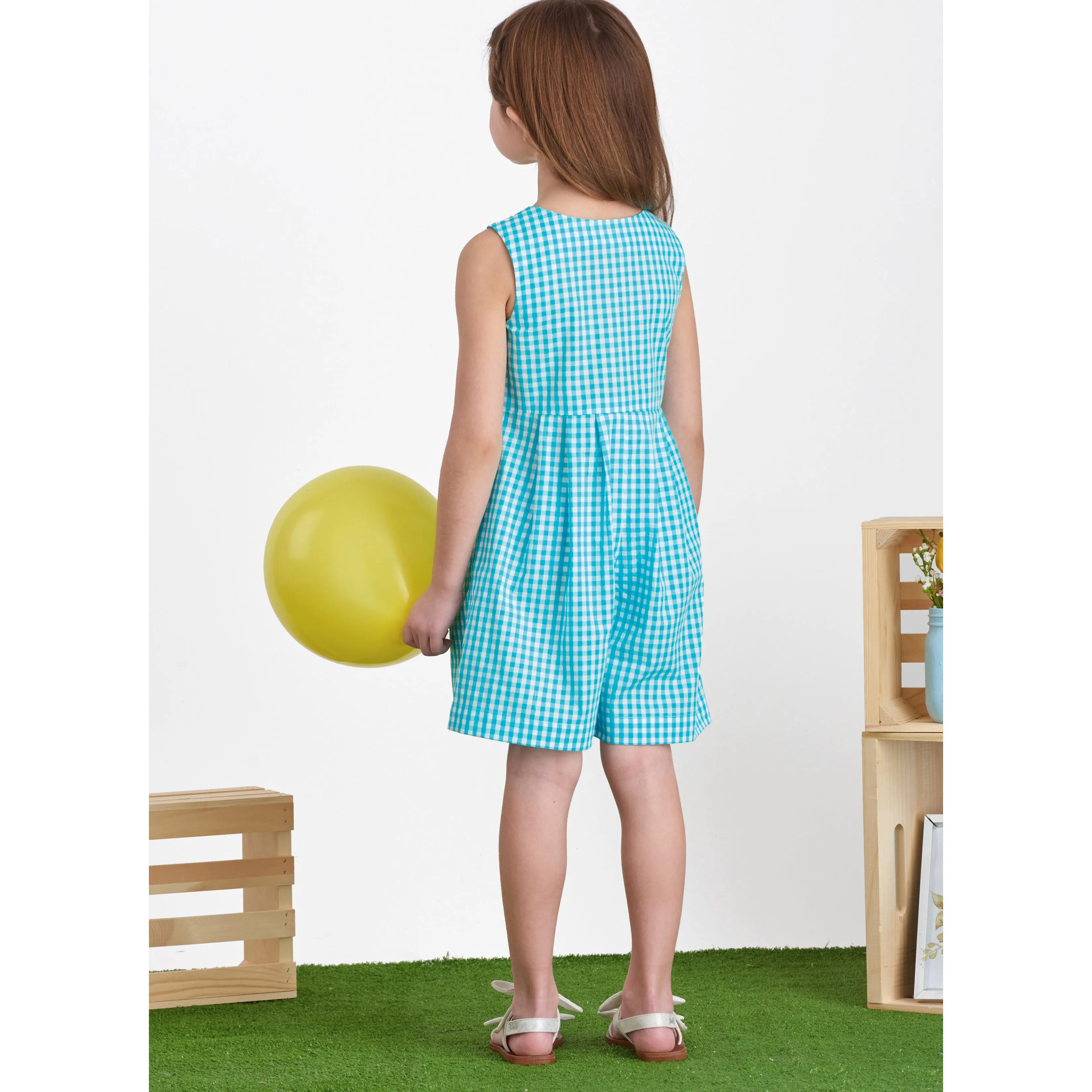 Simplicity Pattern SS9617 Children's and Girls' Jumpsuit, Romper and Dress