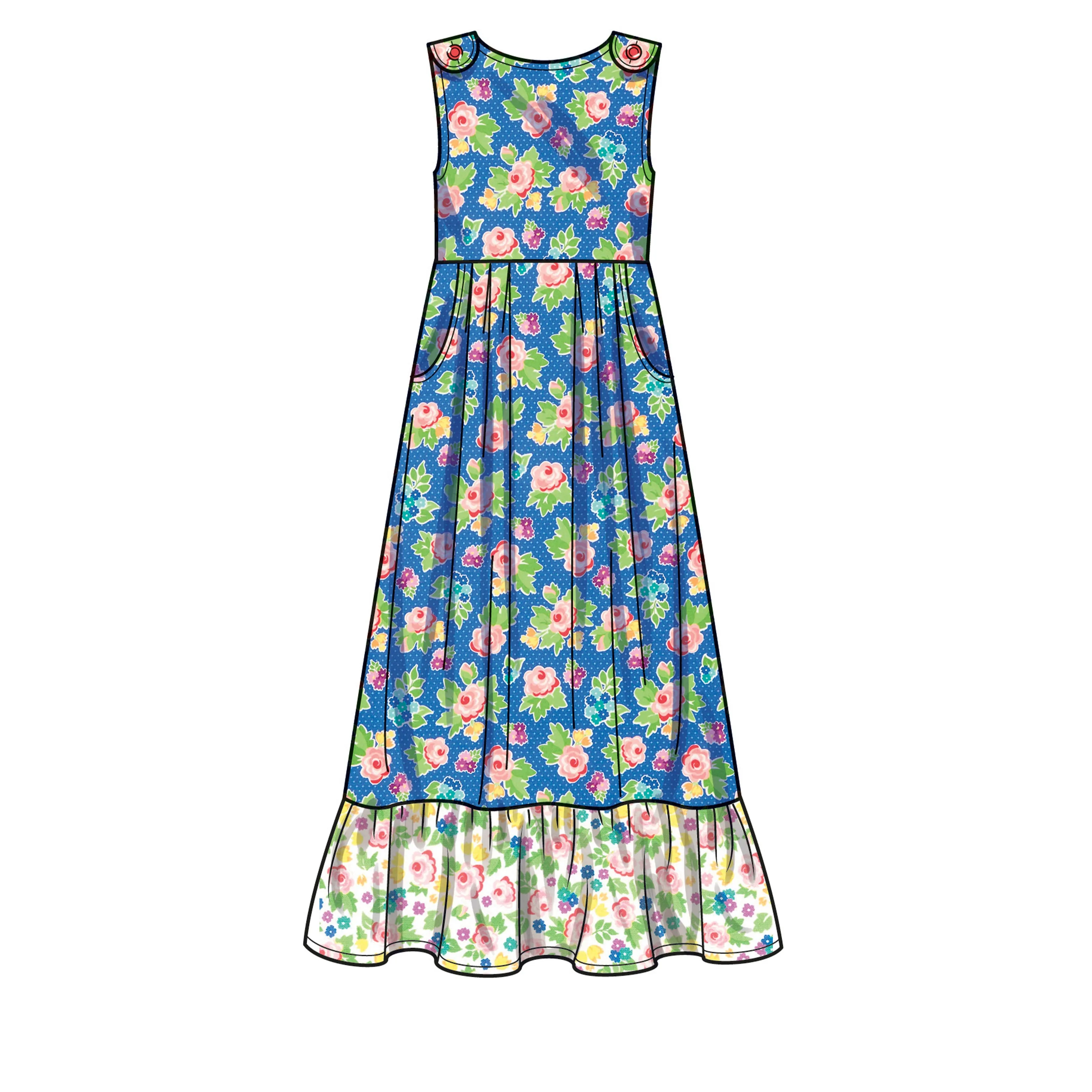 Simplicity Pattern SS9617 Children's and Girls' Jumpsuit, Romper and Dress