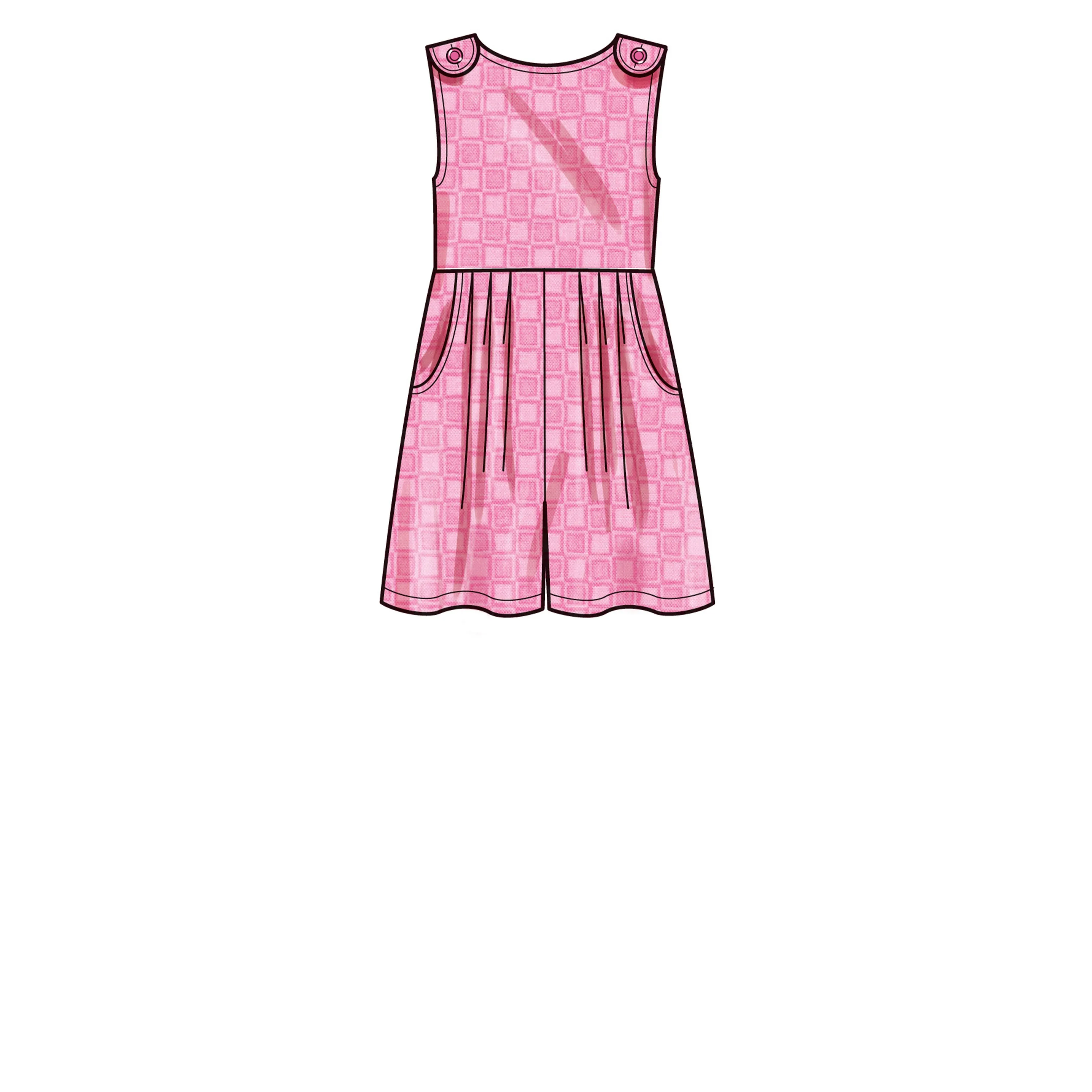 Simplicity Pattern SS9617 Children's and Girls' Jumpsuit, Romper and Dress