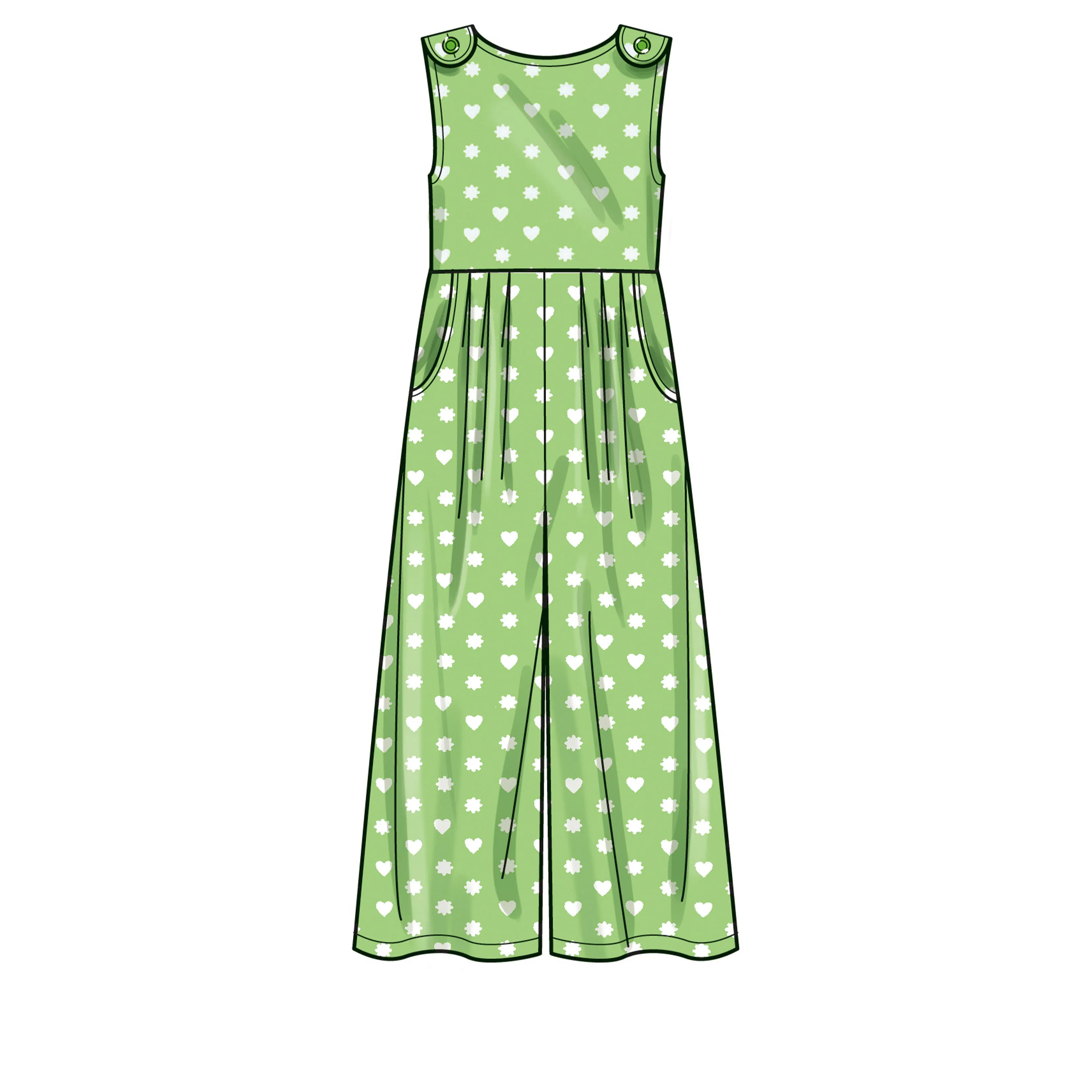 Simplicity Pattern SS9617 Children's and Girls' Jumpsuit, Romper and Dress