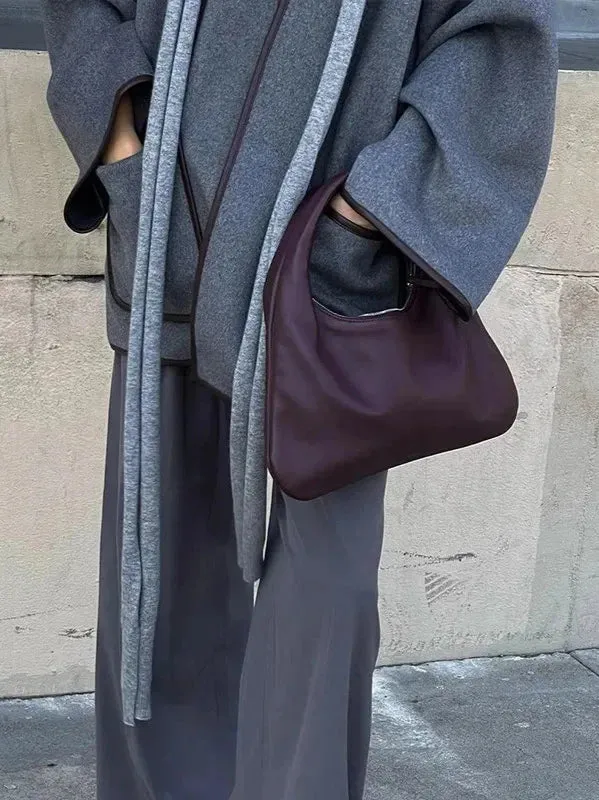 Wenkouban-Winter outfits Christmas V-Neck Faux Leather Trim Pocket Coat with Belt