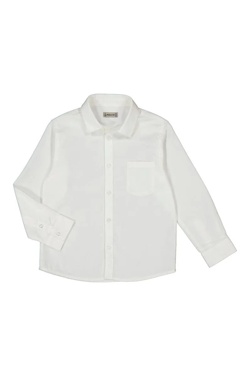 White L/S Button Down Shirt