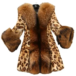 Women's Winter Parka Jacket with Faux Fur Collar – Plus Size Warm Windbreaker Coat